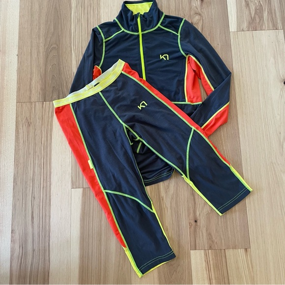 Kari Traa Tops - Kari Traa baselayer set. Top with 1/2 Zip and Capri legging